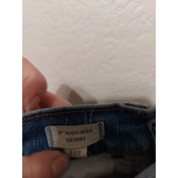 Women's Madewell jeans size 25T 9 in high rise skinny jeans tall - Picture 6 of 8